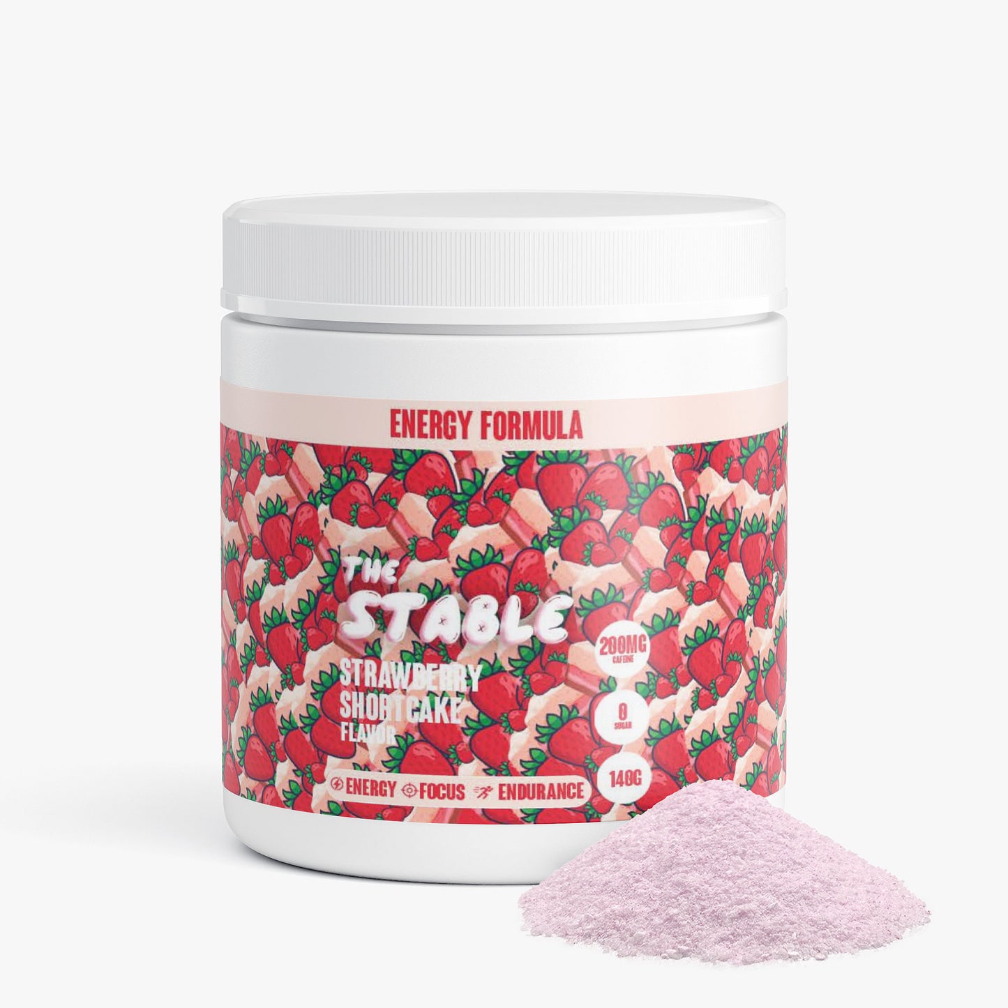 Energy Powder (Strawberry Shortcake)